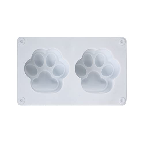 2 Löcher Für Katzenpfoten Silikonform Kreative Cartoon Formseife Die Fondantkuchen Dekore Können Silikonform Harz Backen von MISUVRSE