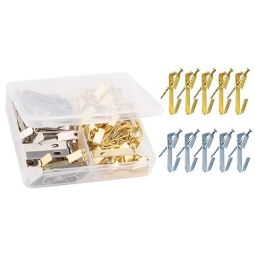 40pcs Metall Bildhänger Mit Nägeln Hochleistungshänge Haken Hardware Kits Auf Holz/Trockenbauwänden Bild Kits Heavy Duty von MISUVRSE