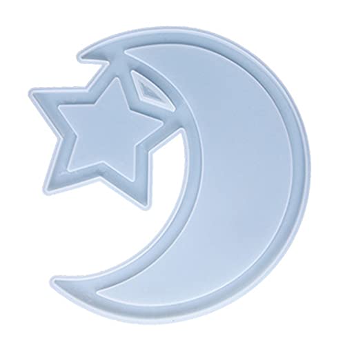 Dessert Tablett Epoxidharzform Moon Stern Servingplatte Silikonform Handwerk Display Form Form Dessert Tablett Epoxidharzform Moon Stern Servingplatte Silikonform Handwerk Display Form Form von MISUVRSE