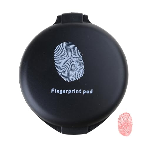 Fingerabdruck-Pad, Daumenabdruck-Stempel, Stempel zur Identifizierung, Sicherheit, Daumenabdruck, schnell trocknend, Fingerabdruck für Notfälle Fingerabdruck-Pad, Daumenabdruck-Stempel, Stempel zur Identifizierung, Sicherheit, Daumenabdruck, schnell trocknend, Fingerabdruck für Notfälle von MISUVRSE