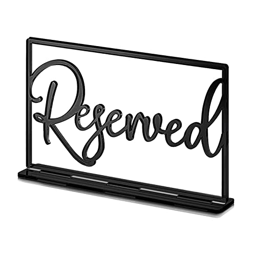 "For Creative Reserved Table Sign With Base Acrylic VIP Wedding Signs Table Decorative For Party Reception Event Celebrat von MISUVRSE