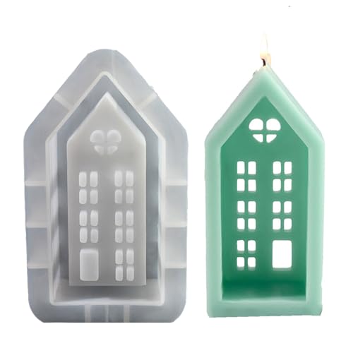 Haus Kerzenhalter Formen Für Die Herstellung Von Teelicht Hausform Für Die Herstellung Von Home Tischdekorationen Harzkerzenhalter Silikon von MISUVRSE
