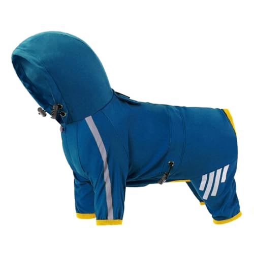 Hund Regenmäntel Haustier Kapuze 4ly Regenweiche Reflektierende Wäschebatkapoze Hautfreundliche Regenywegeversorgung Verstellbar Reflektierende Regenbekleidung Mit von MISUVRSE