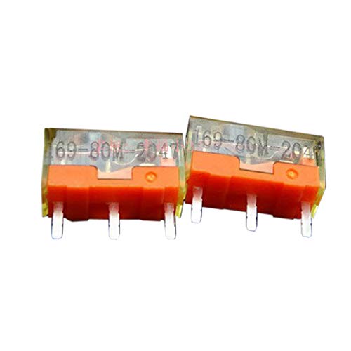 MISUVRSE 2 Teile/Set Staubdicht Gold Maus Mikroschalter Reparatur Ersatz Kompatibel Für Gaming Maus Reparaturteile von MISUVRSE