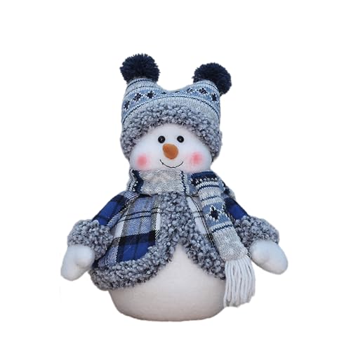 MISUVRSE Ausgestopfte Spielzeug Santa Snowman Figurines Weihnachtsschmuck Home Decor Stilvolle Weihnachtsdekorationen Geschenk Bearer Handgefertigt Santa FOLGED Toy Forxmas von MISUVRSE