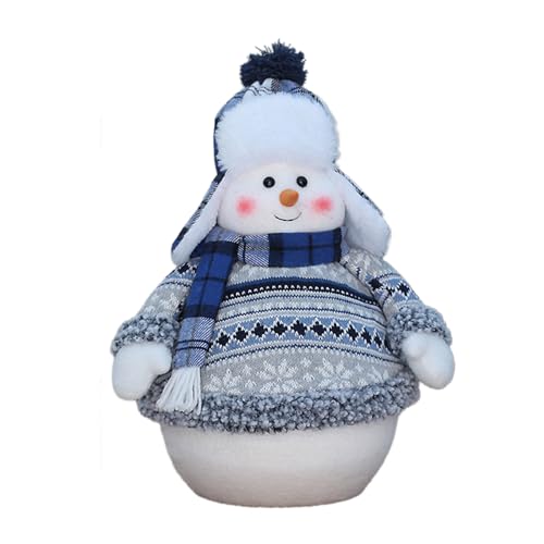 MISUVRSE Ausgestopfte Spielzeug Santa Snowman Figurines Weihnachtsschmuck Home Decor Stilvolle Weihnachtsdekorationen Geschenk Bearer Handgefertigt Santa FOLGED Toy Forxmas von MISUVRSE