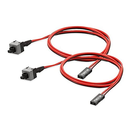 MISUVRSE Computer Host Line Reset Kabel EIN/Aus Drucktaste 2 Pin Mit 2 Packs Länge 0 5 M von MISUVRSE