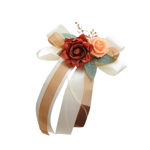 MISUVRSE Hochzeitsauto Türgriff Bowknot Hochzeitszeremonie Türgriff Bowknotverzierungen Für Schöne Hochzeitsverzögerungen Dekore von MISUVRSE