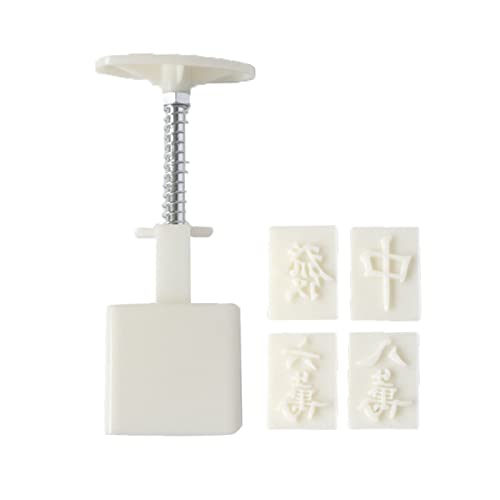 MISUVRSE Kunststoff Briefmarken Mahjong Form Form Festival Hand Pressschneider Gebäck Dekorieren Gadget Werkzeug von MISUVRSE