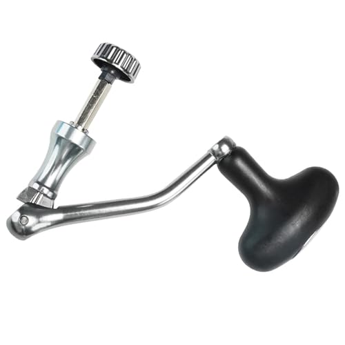 MISUVRSE Rotierende Rollengriff Arm Grip Aluminiumlegierung Rollen Stromknopf Angelzubehör Rotierende Griffgierhaut von MISUVRSE