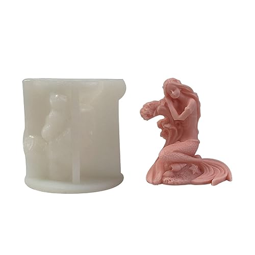 Meerjungfrau Form Kerzenform Einzigartige Aromatherapys Gypsum Ornament Plasters Duftstoffe Stein Epoxidform Kerzenform von MISUVRSE