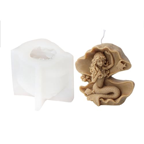 Meerjungfrau Kerze Silikonform Schöne Frau Seife Harz Gips Form Menschlicher Körper Kuchen Schokolade Backformen Home Decor Silicone Form von MISUVRSE