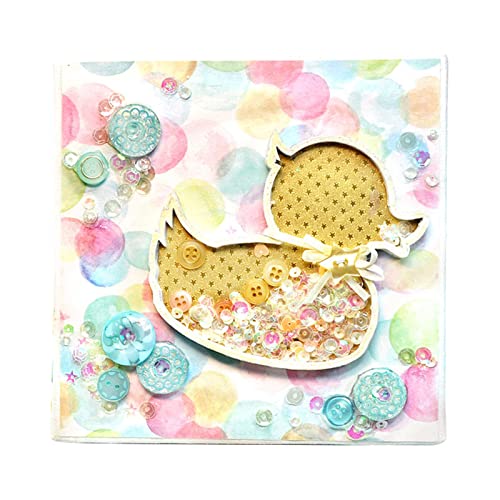 Niedliche Entenform Shaker Metall Schneiden Stanze Schablone Scrapbooking Präge Werkzeug Die Schnitte Papierkarten Album Vorlage Schimmel Dekoration Craft Scrapbooking Die Cuts von MISUVRSE