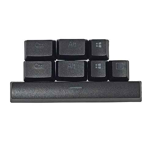 PBT 8 For Key Douhle Shot Through Keycap Bottom Row Special Keys For Huntsman Keyboard Black White PBT 8 For Key Douhle Shot Through Keycap Bottom Row Special Keys For Huntsman Keyboard Black White von MISUVRSE