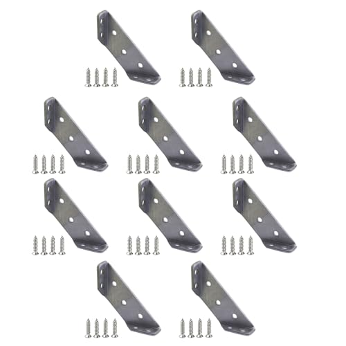 Packung Mit 10 Edelstahlhalterungen Furniture Corner Cornector Sturdy Stütze Für Dreiseitige Regale Edelstahlanschluss Langlebig Packung Mit 10 Edelstahlhalterungen Furniture Corner Cornector Sturdy Stütze Für Dreiseitige Regale Edelstahlanschluss Langlebig von MISUVRSE