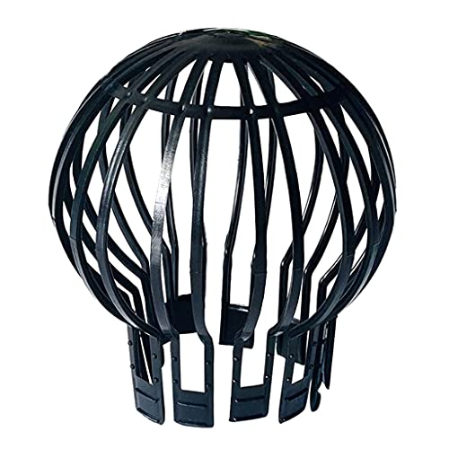Schwarzer Dachrinnenballon-Schutzfilter, flexibler Fallauslauf, für die meisten Zuhause, Fallrohr, Garten, Schutzreiniger von MISUVRSE