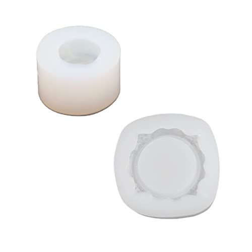 Seifenformformharzgussform Silikonform Zylinder Kuchenform Silikonhandwerk Für Kerzenseife Rose Machen von MISUVRSE
