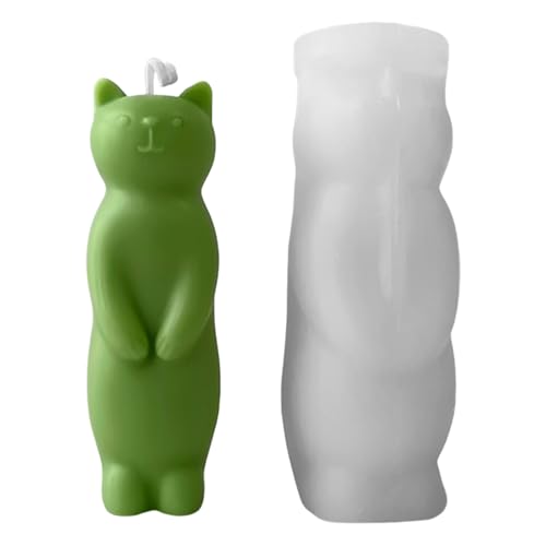 Silikonform Für Kerzen Und Seifen Mit Katzen Kreative Katzenform Duftkerze Silikonform Handgefertigte Kerzen Bastelform von MISUVRSE