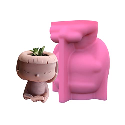 Silikonform für Blumentopf, Beton, niedlicher Beton, Zement für Stifthalter, Heimdekoration, Formen für Harzguss/Epoxid/Zementformen aus Silikon von MISUVRSE