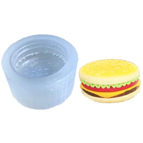 Vielseitiger Hamburger Silikonform Tonform Handwerk Für Seife Die Kerzenbasteln Silikon Hamburger Machen von MISUVRSE