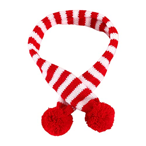 Weihnachtshund Strickschal Mit Pom Pom Striped Kragen Weich Bequem Für Katzen Hunde Kaninchen Haustier Weihnachtskostüm Katze Weihnachtskragen Weihnachtshund Strickschal Mit Pom Pom Striped Kragen Weich Bequem Für Katzen Hunde Kaninchen Haustier Weihnachtskostüm Katze Weihnachtskragen von MISUVRSE