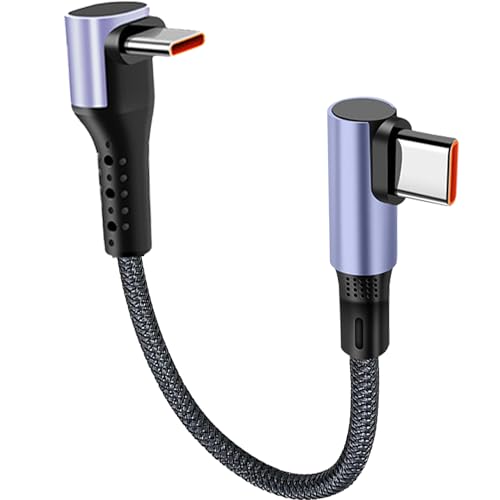 MISYNLON Kurzes rechtwinkliges USB C Kabel, 90Degree Typ C 6A Schnellladekabel Unterstützung Sync Datenübertragung Typ C für Carplay Kabel Kompatibel mit IP15/16/Plus/Pro/Pro S20 S10 S9 S8 Plus-15cm MISYNLON Kurzes rechtwinkliges USB C Kabel, 90Degree Typ C 6A Schnellladekabel Unterstützung Sync Datenübertragung Typ C für Carplay Kabel Kompatibel mit IP15/16/Plus/Pro/Pro S20 S10 S9 S8 Plus-15cm von MISYNLON