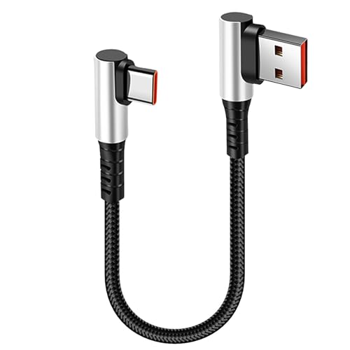 MISYNLON Kurzes rechtwinkliges USB-zu-Typ-C-Kabel, Upgrade USB Blind Plug Typ C 6A Schnellladekabel, 90Degree Typ-C Carplay Kabel, Support Sync, für Auto phone15 / 16 / Plus S20 S10 S9 S8 Plus-25cm MISYNLON Kurzes rechtwinkliges USB-zu-Typ-C-Kabel, Upgrade USB Blind Plug Typ C 6A Schnellladekabel, 90Degree Typ-C Carplay Kabel, Support Sync, für Auto phone15 / 16 / Plus S20 S10 S9 S8 Plus-25cm von MISYNLON