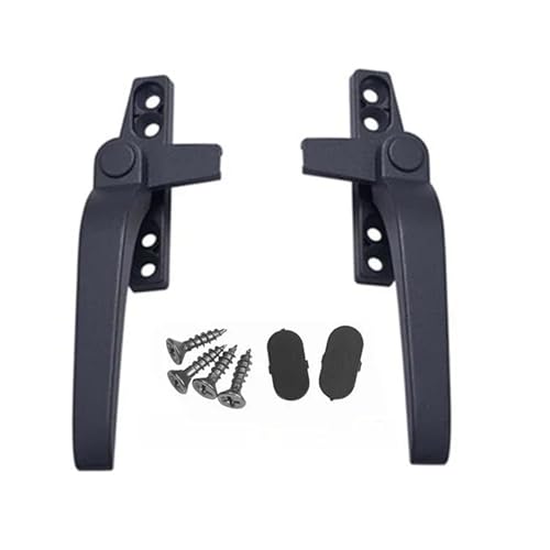 Aluminium Fenstergriffe 2 STÜCKE Aluminiumlegierung 38 50 Typ Fenstergriff Siebenförmiger linker und rechter Griff Glasschiebetür Fensterschlossschnalle(B) von MITINGER