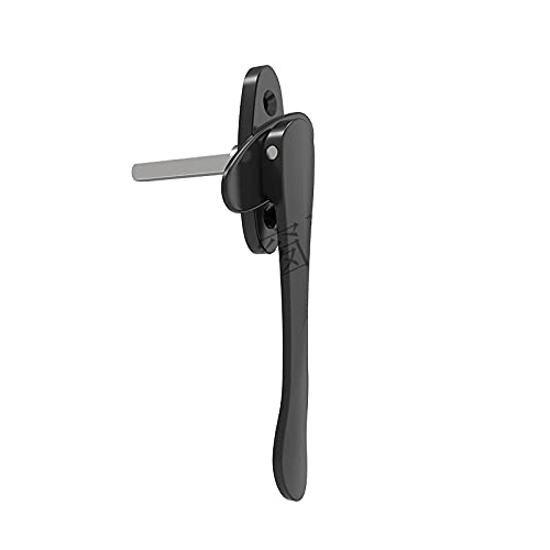 Aluminium Fenstergriffe Aluminiumlegierungs-Flügel-Fenster-Fenster-Fenster-Griff-Klapptür Dünn Flach Quadratischer Stahlgriff(Black) von MITINGER