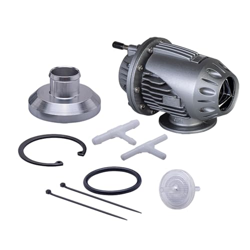 Boost Ventil Elektrisch Abblasen Von Ventil Turbo Performance Parts Aluminium Blow Dump Off Adapter(Silver 25mm) von MITINGER