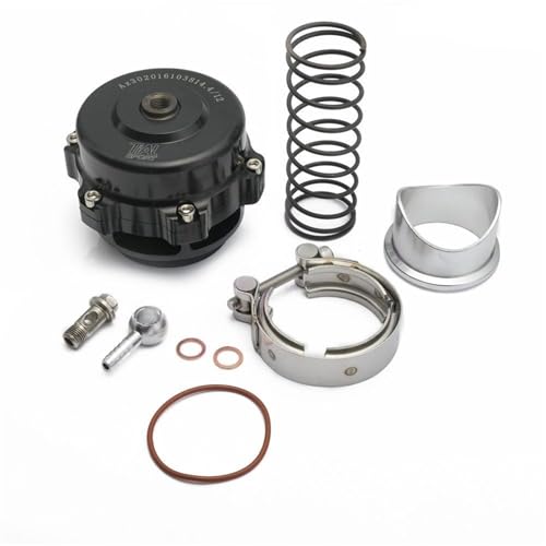 Boost Ventil Elektrisch Universal-50mm V Band wegblasenventil Weld auf Aluminium(Black) von MITINGER