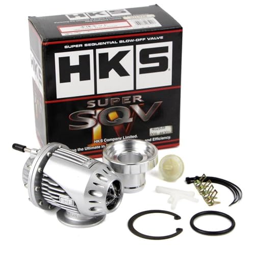 Boost Ventil Elektrisch Universal-Turbo-Blasenventil For Aluminium-Zugtyp Mit Adapter Schwarzer Silber(Silver) von MITINGER