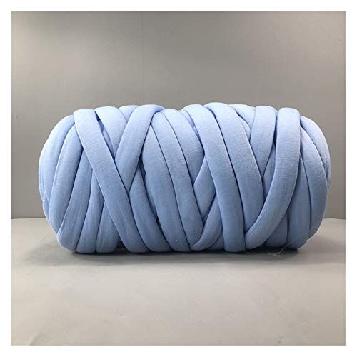 Häkelgarn,Grobes Garn 1 kg/pcs Dicke sperrige klobige Garne for Hand stricken Häkeln weiche große Baumwolle DIY Arm Roving Spinnende Decke(Blue) von MITINGER