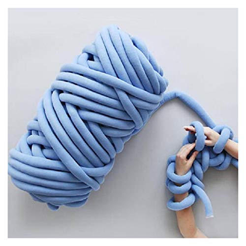 Häkelgarn,Grobes Garn 1000g super dickes klobiges Garn DIY sperrige Arm-Roving-Strickdecke Hand Strick-Spin-Garn-DIY-Decke 60m(Blue) von MITINGER