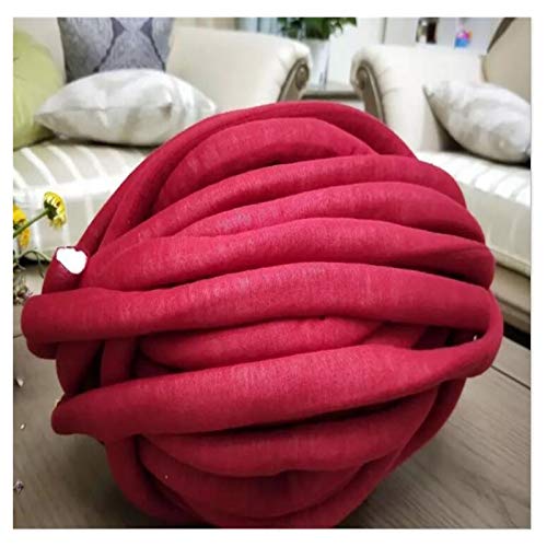 Häkelgarn,Grobes Garn 1000g super dickes klobiges Garn DIY sperrige Arm-Roving-Strickdecke Hand Strick-Spin-Garn-DIY-Decke 60m(Red) von MITINGER