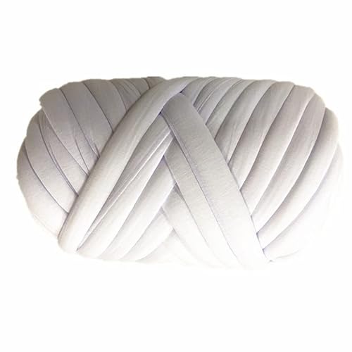 Häkelgarn,Grobes Garn 500 g superdickes, klobiges Garn, Baumwollschlauchgarn, Alternative for Selbermachen, sperrige Arme, Stricken von Decken, Handstricken, Spinngarn(White) von MITINGER