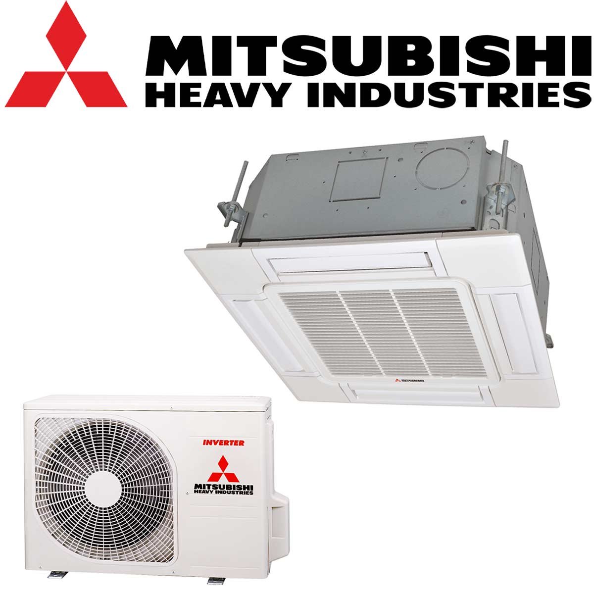 Mitsubishi Heavy Deckenkassette Set 2,5 kW inkl. Standartpaneel |... von Mitsubishi Heavy