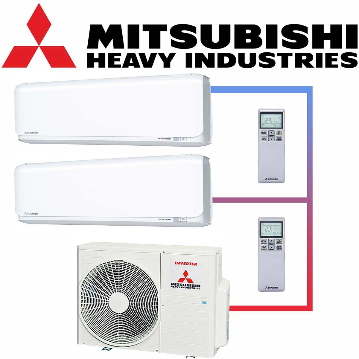 Mitsubishi Heavy Klimaanlage 2,5 kW & 3,5 kW Wandgerät SRK-ZSX-WFB... von Mitsubishi Heavy