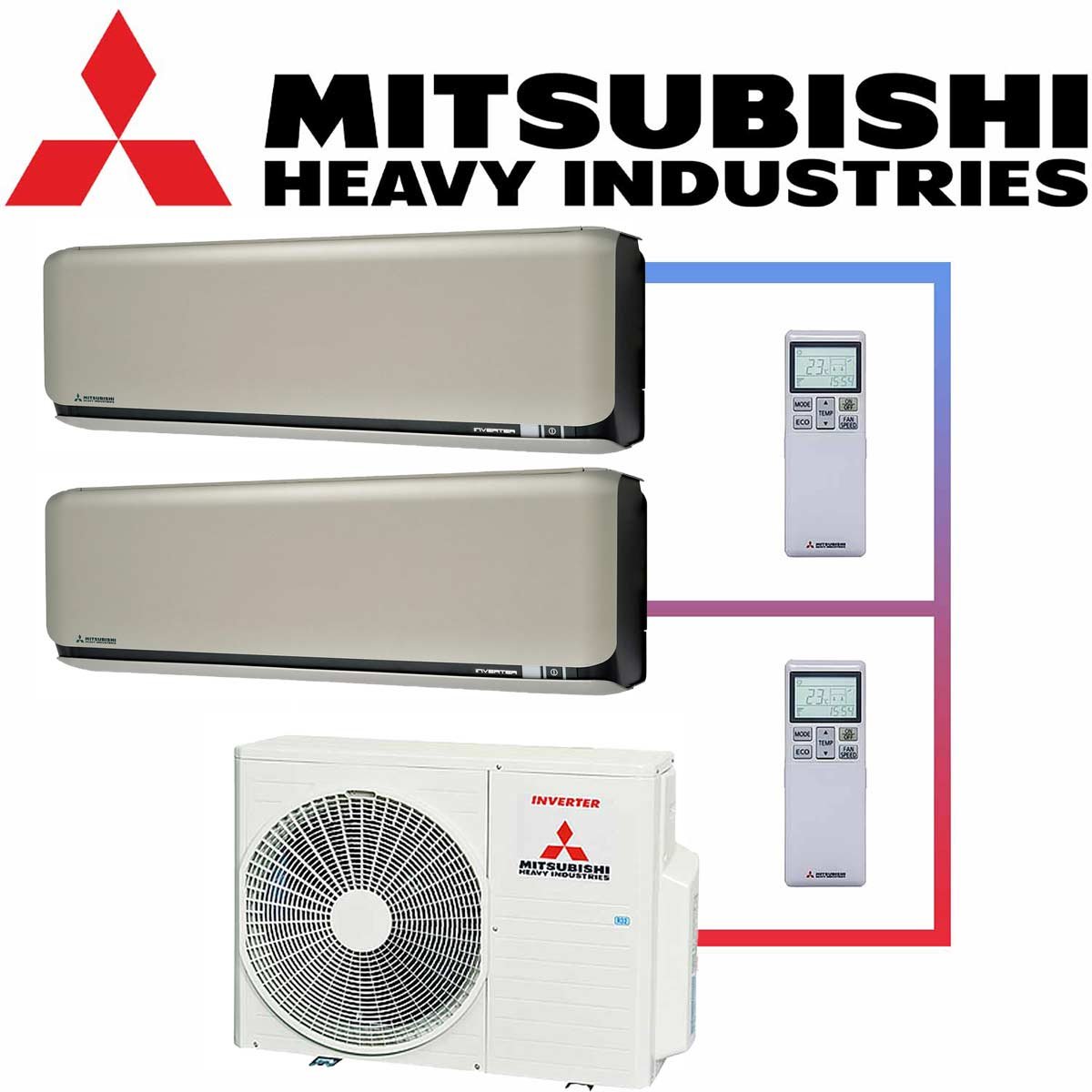 Mitsubishi Heavy Klimaanlage 2,5 kW & 3,5 kW Wandgerät SRK-ZSX-WFT... von Mitsubishi Heavy
