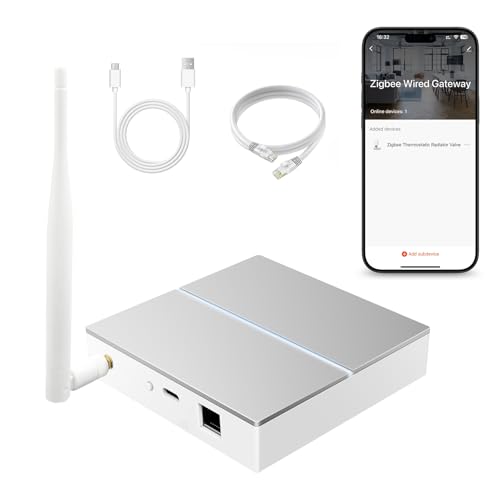 AVATTO Zigbee Gateway hub mit Antenne und LAN-Kabel (kabelgebunden) Smart Home Bridge Wired Gateway App Fernbedienung Kompatibel mit Alexa & Google Home (nur Surport Smart Life/Tuya Smart Devices) AVATTO Zigbee Gateway hub mit Antenne und LAN-Kabel (kabelgebunden) Smart Home Bridge Wired Gateway App Fernbedienung Kompatibel mit Alexa & Google Home (nur Surport Smart Life/Tuya Smart Devices) von MIUCDA