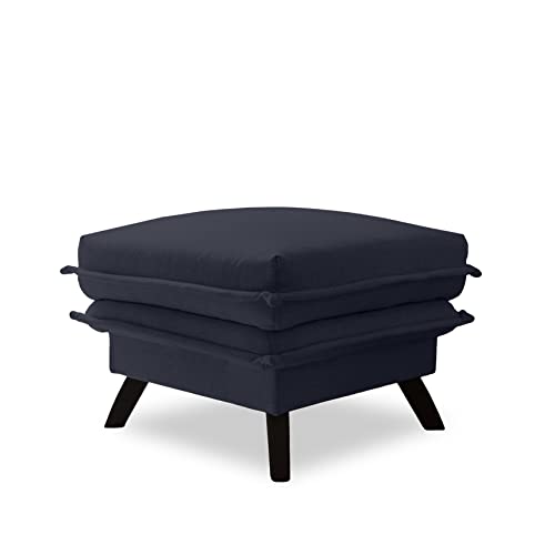 MIUFORM Pouf Hocker Sitzhocker Wohnzimmer ǀ Charming Charlie Sitzpouf ǀ 60x60x45cm (Anthrazit) von MIUFORM