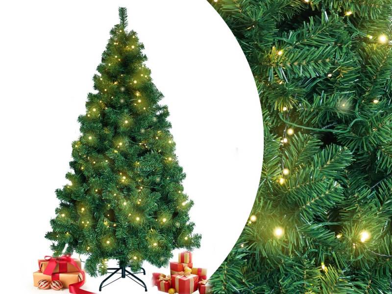 MIUI Künstlicher Weihnachtsbaum Nordmanntanne, PVC Tannenbaum mit 900 grünen Spitzen, Nordmanntanne, Klapp-Schirmsystem 180cm PremiumPVC Zweige mit stabilem Metallständer MIUI Künstlicher Weihnachtsbaum Nordmanntanne, PVC Tannenbaum mit 900 grünen Spitzen, Nordmanntanne, Klapp-Schirmsystem 180cm PremiumPVC Zweige mit stabilem Metallständer von MIUI