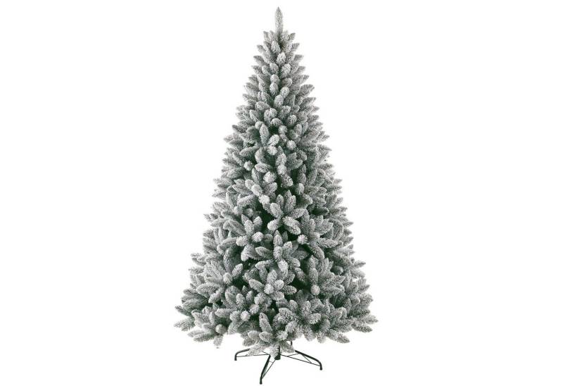 MIUI Künstlicher Weihnachtsbaum Tannenbaum mit Lichterkette, Schnee, 180cm, 100% PVC, Nordmanntanne, tannenbaum künstlicher weihnachtsbaum mit beleuchtung christmas tree von MIUI