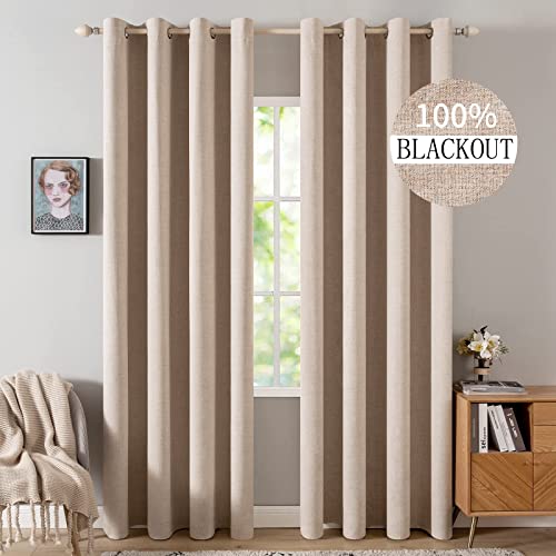 MIULEE Verdunklungsvorhänge mit ösen Gardinen Leinenoptik 2er Set 245 x 140 cm Beige Vorhang Blickdicht mit Ösen Thermovorhang Kälteschutz Vorhänge Wohnzimmer Schlafzimmer Wärmeisolierend MIULEE Verdunklungsvorhänge mit ösen Gardinen Leinenoptik 2er Set 245 x 140 cm Beige Vorhang Blickdicht mit Ösen Thermovorhang Kälteschutz Vorhänge Wohnzimmer Schlafzimmer Wärmeisolierend von MIULEE