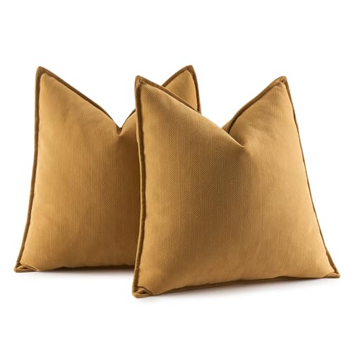MIULEE 2er Kissenbezug 50x50 Kurkuma Chenille Kissenbezüge Kissenhülle Sofakissen dekokissen zierkissen Elegantes Design für Couch Sofa Wohnzimmer MIULEE 2er Kissenbezug 50x50 Kurkuma Chenille Kissenbezüge Kissenhülle Sofakissen dekokissen zierkissen Elegantes Design für Couch Sofa Wohnzimmer von MIULEE