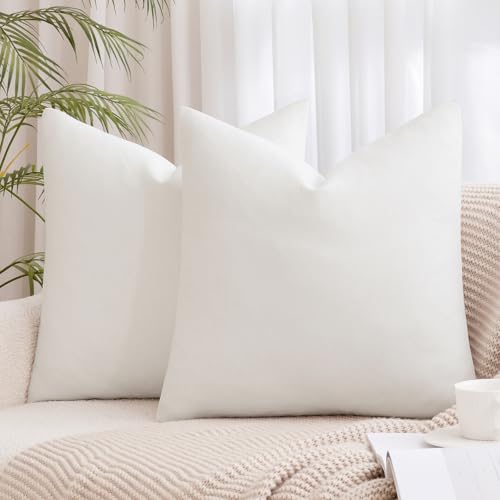 MIULEE 2er Kissenbezug 50x50 Reinweiß Chenille Kissenbezüge Kissenhülle Sofakissen dekokissen zierkissen für Couch Sofa Wohnzimmer MIULEE 2er Kissenbezug 50x50 Reinweiß Chenille Kissenbezüge Kissenhülle Sofakissen dekokissen zierkissen für Couch Sofa Wohnzimmer von MIULEE