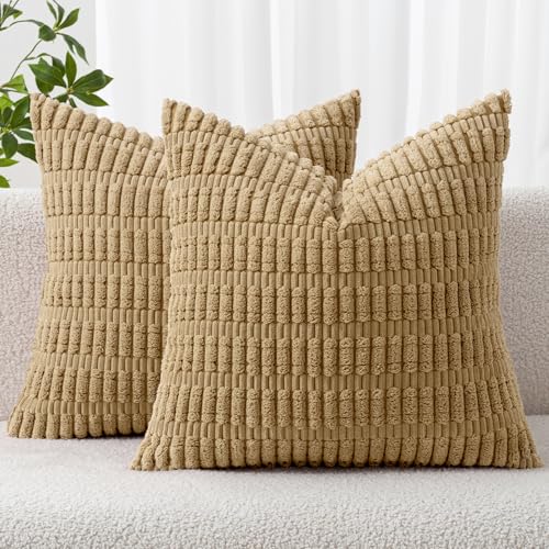 MIULEE 2er Set 45x45 cm Kordsamt Kissenbezüge Moderne Kissenhüllen Dekorative Sofakissen Dekokissen Weicher Zierkissenbezug für Wohnzimmer Sofa Schlafzimmer Boho Dekor Kamel MIULEE 2er Set 45x45 cm Kordsamt Kissenbezüge Moderne Kissenhüllen Dekorative Sofakissen Dekokissen Weicher Zierkissenbezug für Wohnzimmer Sofa Schlafzimmer Boho Dekor Kamel von MIULEE