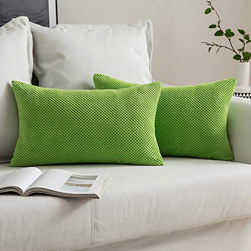 MIULEE 2er Set Kissenbezüge Dekokissen Körnig Dekorativ Kissenbezug Kissenhülle Sofakissen Deko Bezug Weich Zierkissen Kissen für Wohnzimmer Schlafzimmer 30x50cm Apfelgrün MIULEE 2er Set Kissenbezüge Dekokissen Körnig Dekorativ Kissenbezug Kissenhülle Sofakissen Deko Bezug Weich Zierkissen Kissen für Wohnzimmer Schlafzimmer 30x50cm Apfelgrün von MIULEE