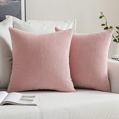 MIULEE 2er Set Kissenbezüge Dekokissen Körnig Dekorativ Kissenbezug Kissenhülle Sofakissen Deko Bezug Weich Zierkissen Kissen für Wohnzimmer Schlafzimmer 45x45cm Rosa MIULEE 2er Set Kissenbezüge Dekokissen Körnig Dekorativ Kissenbezug Kissenhülle Sofakissen Deko Bezug Weich Zierkissen Kissen für Wohnzimmer Schlafzimmer 45x45cm Rosa von MIULEE