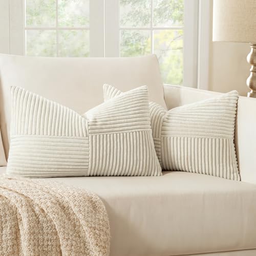 MIULEE 2er Set Kissenbezug 40x60cm Beige Weihnachten Kissenhülle Kissenbezüge Sofakissen Dekokissen Boho Couchkissen Kord Dekorative Zierkissenbezug für Sofa MIULEE 2er Set Kissenbezug 40x60cm Beige Weihnachten Kissenhülle Kissenbezüge Sofakissen Dekokissen Boho Couchkissen Kord Dekorative Zierkissenbezug für Sofa von MIULEE